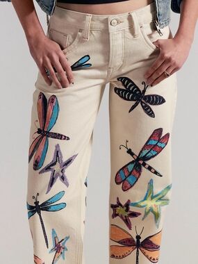 We The Free Tennessee Low-Rise Illusions Jeans-Draggonfly.
